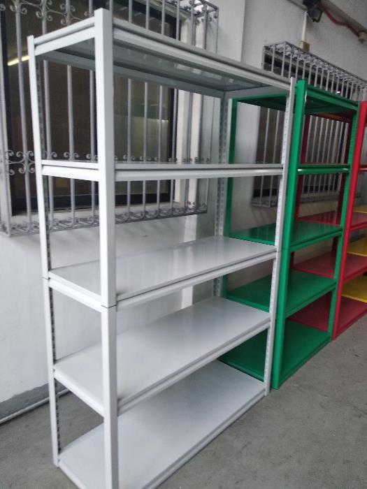 adjustable steel rack color customized boltless rack steel shelf (Category: Office Furniture & Fixtures) located in Valenzuela. Submitted by championfinetooling (Listing ID 238516744, Image 3). Description: adjustable custom color color: red, blue, green, orange, violet, flat black, white, gray, etc. boltless rack 5 layer brand new 18 inches x 36 inches x 72 inches - P 5,900.00 18 inches x 48 inches x 72 inches - P 7,100.00 powder coated in stock