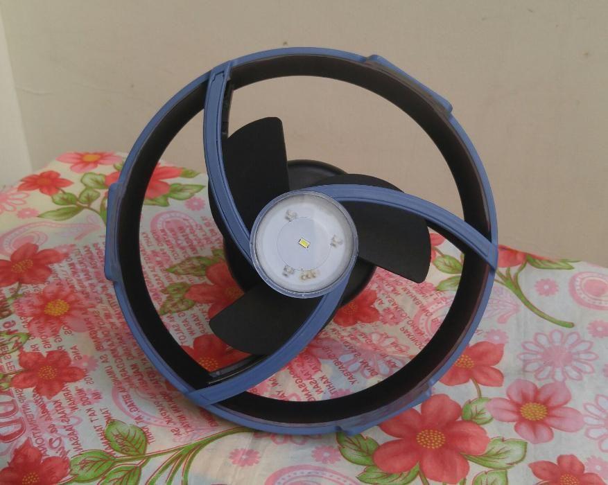 Adventuridge Tent Fan with LED Light, Sports Equipment, Bicycles