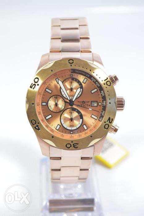 ORIGINAL Invicta 17755 Specialty Chronograph Rose Gold Tone Mens Watch