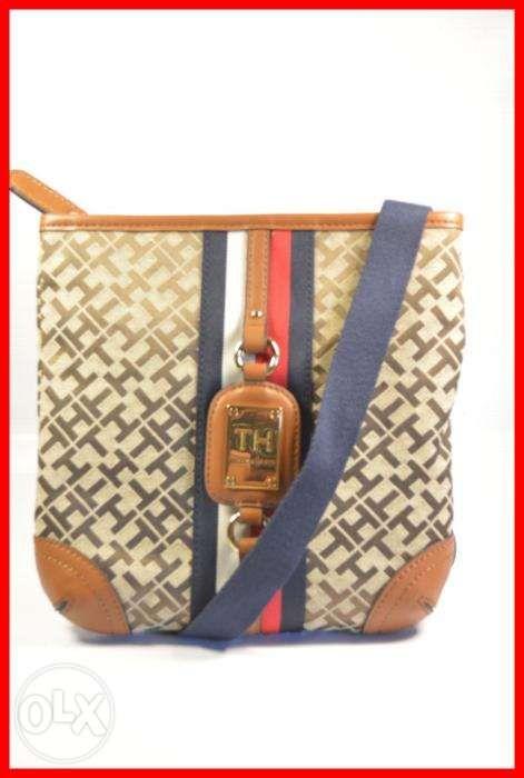 tommy hilfiger monogram crossover bag