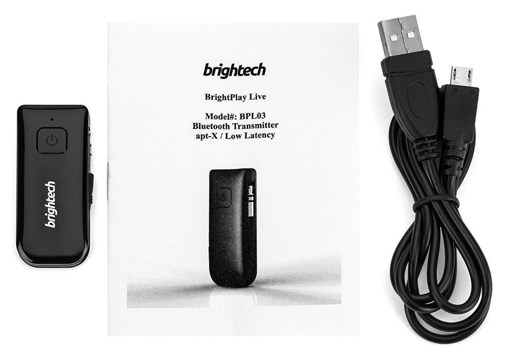 Brightech Bluetooth Transmitter with aptX No Lags or Delay (Category: Portable Audio Accessories) located in Manila. Submitted by techsmartph (Listing ID 238524559, Image 3). Description: -Marvel at clean, punchy audio with apt-X technology by turning your regular stereo audio devices into a Bluetooth-enabled, wireless streaming machines thru a 3.5mm audio-out jack -Works with any type and brand of device such as Television, PC, CD player, iPod, 