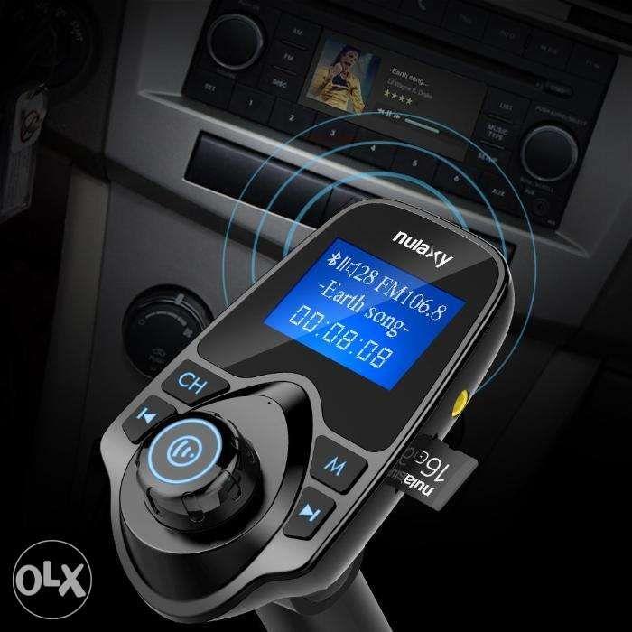 Nulaxy Bluetooth FM Transmitter Car Kit with Micro SD & USB (Category: Portable Audio Accessories) located in Manila. Submitted by techsmartph (Listing ID 238524794, Image 3). Description: -Two USB ports: one designed for charging and the other for reading USB files; -Stylish Design: Large LED display screen not only can show current voltage of the storage battery of your car but also the name of songs or caller ID; -AUX In and Out: Supports AUX 