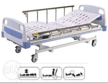 Hospital Bed 3 Cranks Manual with plastic lever cranks Hospital Bed 3 Cranks Manual with plastic lever cranks