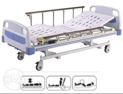 Hospital Bed 3 Cranks Manual with plastic lever cranks