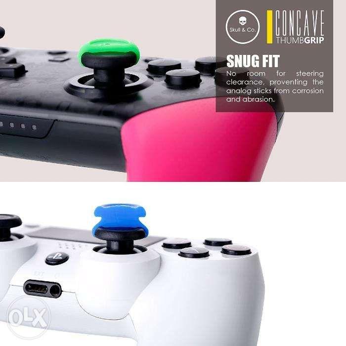 Skull and Co Skin Thumb Grip Set Switch Pro Controller and PS4 / PS5 (Category: Controllers) located in Manila. Submitted by techsmartph (Listing ID 238525621, Image 2). Description: Black Red/Blue Pink/Green Mario Red -PATENTED DESIGN: Specifically design for Nintendo Switch Pro Controller and PS4 Controller -A Set of 3 different pairs: 2*SKIN GRIP, 2* CQC ELITE, 2*FPS MASTER -PROTECTION: Prevent original joystick caps from corrosion and spallin