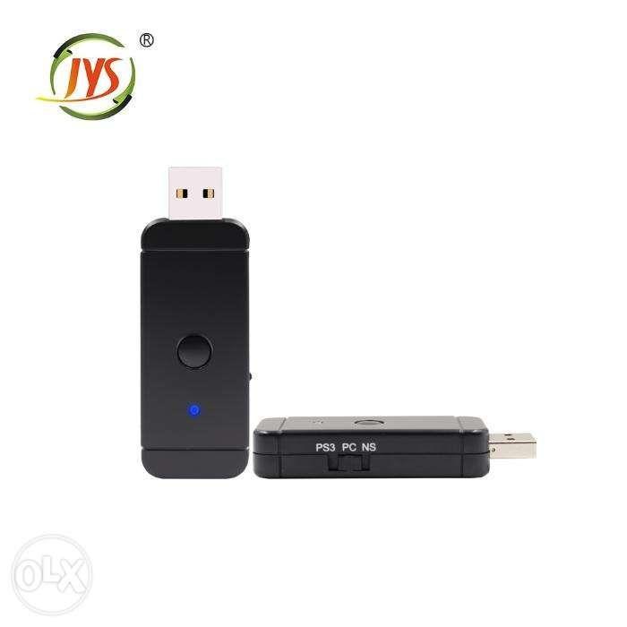 JYS Wireless Controller Adapter for Nintendo Switch PS3 and Windows (Category: Nintendo) located in Manila. Submitted by techsmartph (Listing ID 238525764, Image 2). Description: -Wirelessly connect your PS4, PS3, Nintendo Switch Pro, Nintendo Switch Joy-Con, Wii U Pro, and Xbox One S Bluetooth controllers to your Nintendo Switch, PS3 or PC system. -The wired PS4, PS3, Nintendo Switch Pro, Xbox One, Xbox One S, Xbox 360 controllers and fight stic