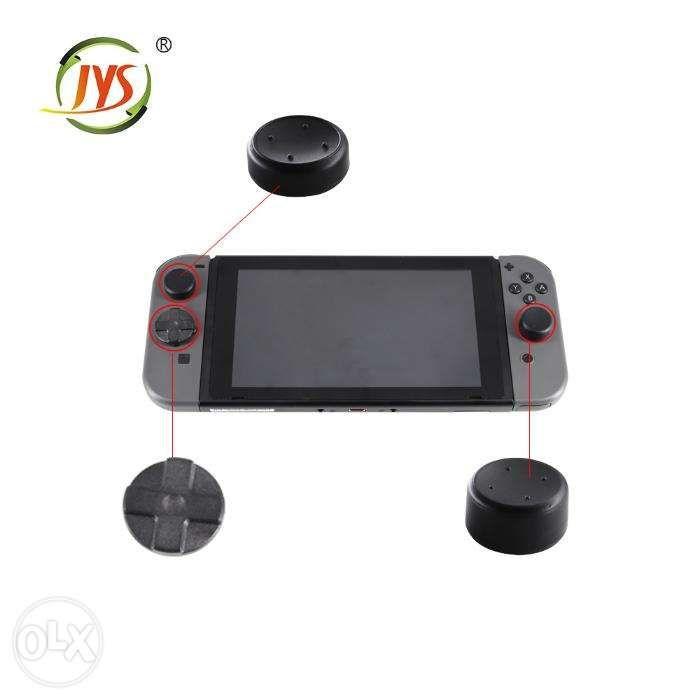 JYS D Pad Button with Thumb Grips for Nintendo Switch (Category: Cases & Covers) located in Manila. Submitted by techsmartph (Listing ID 238525773, Image 3). Description: -Perfect for playing fighting games and claasic titles with a D-Pad in its traditional gamepad location -Easy to install, stick the D-Pad directly on the Four Buttons of left Joy-Con -Includes 4×thumb grips to apply on the analog sticks for easier control GUARANTEED ORIGINAL/AUT