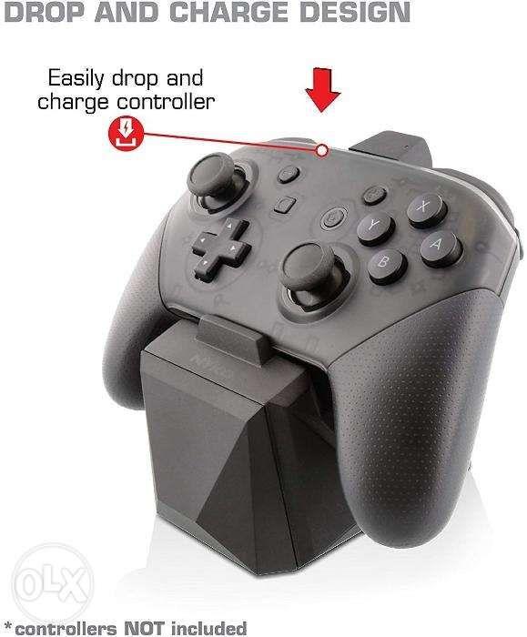 Nyko Charge Block Pro Controller for Nintendo Switch (Category: Nintendo) located in Manila. Submitted by techsmartph (Listing ID 238526533, Image 3). Description: -Patented, dongle design allows for easy, one-handed drop and charge functionality -Connect multiple Charge Blocks together from different platforms -Plugs into a USB port or wall outlet to recharge -Pass-through charging indicator located on the top of the dongle GUARANTEED ORIGINAL/A