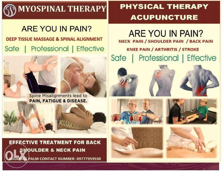 Acupuncture spinal massage myotherapy and bone setting alignment