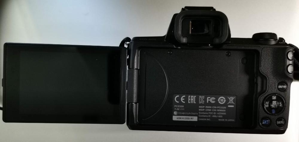 Canon EOS M50 24.1MP Mirrorless (Category: Cameras) located in Taguig. Submitted by hermagesty (Listing ID 238530159, Image 3). Description: Great for Vlogging. 99% very good condition. 24.1-megapixel APS-C CMOS sensor. Native ISO range of 100-25,600. 4K UHD video recording New C-RAW format saves on raw file size; 4K video is an M-series first. -W/ Live viewfinder. -W/ Built-in WiFi, and Bluetooth and NFC. -Touchscreen LCD. Vari, - angle. Got it 