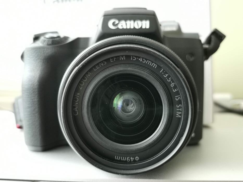 Canon EOS M50 24.1MP Mirrorless (Category: Cameras) located in Taguig. Submitted by hermagesty (Listing ID 238530159, Image 2). Description: Great for Vlogging. 99% very good condition. 24.1-megapixel APS-C CMOS sensor. Native ISO range of 100-25,600. 4K UHD video recording New C-RAW format saves on raw file size; 4K video is an M-series first. -W/ Live viewfinder. -W/ Built-in WiFi, and Bluetooth and NFC. -Touchscreen LCD. Vari, - angle. Got it 