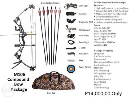 Archery M106 Compound Bow Package