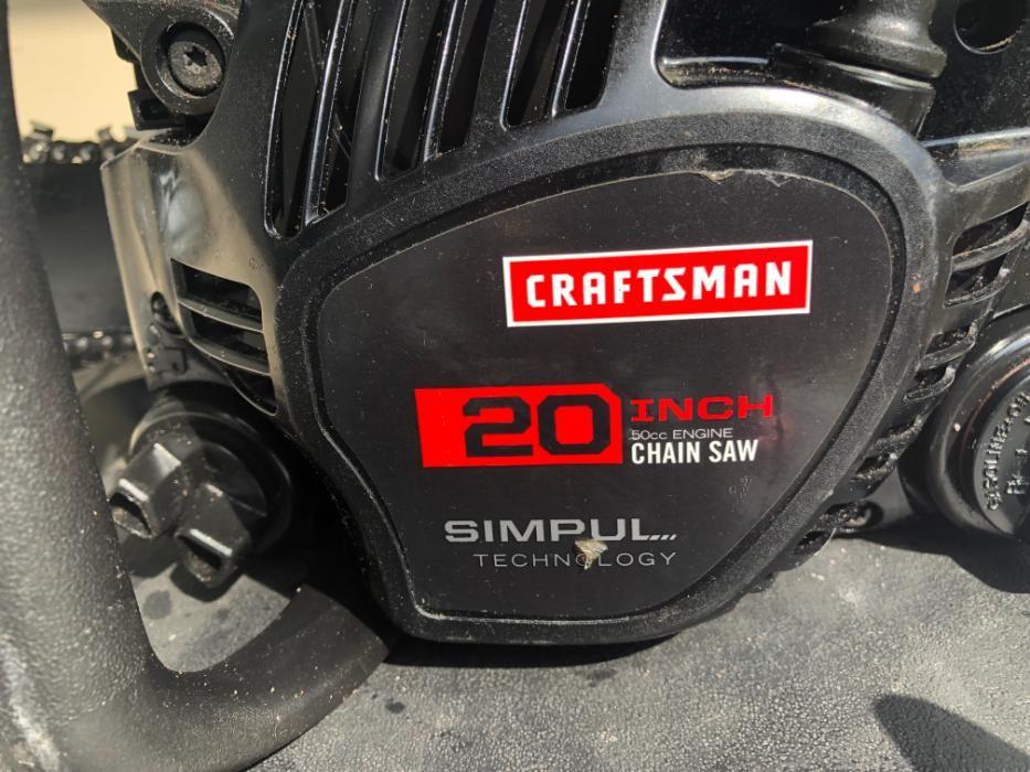 Craftsman 20 inch petrol chainsaw 50cc 2 stroke gasoline engine