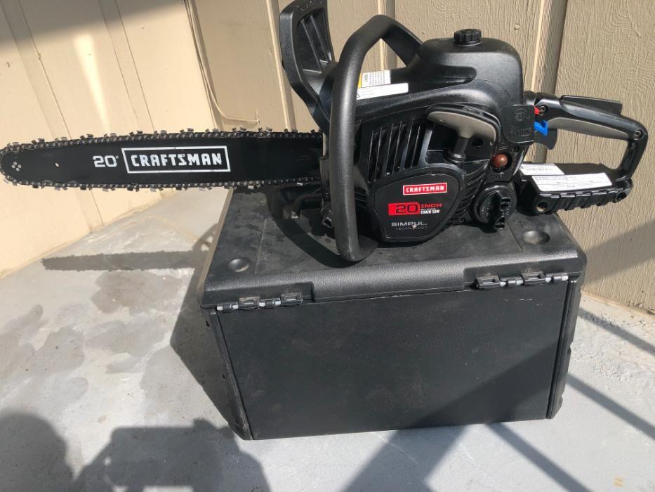 Craftsman 20 inch petrol chainsaw 50cc 2 stroke gasoline engine
