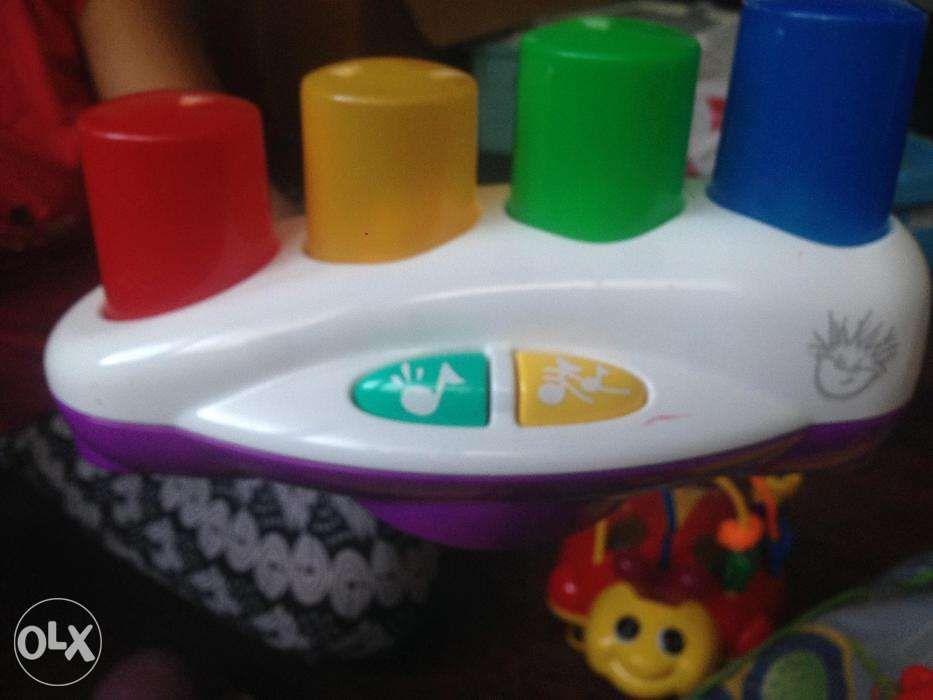 Educational Musical Toys from US (Category: Infant Playtime) located in Quezon City. Submitted by lynn.lopez (Listing ID 238533785, Image 3). Description: -T.J. Bearytales Playskool Talking Bear mark down Php 1000 -Playskool Baby Einstein Bach Touch Play Music Pipes Piano Php1000 -Little Tikes Purple Orange Drum Attached Sticks Php 500 -Barney The Dinosaur Musical Trumpet Php1000 -Megcos Push-Along Toy Musical Ladybug Php 2000 -very good conditio
