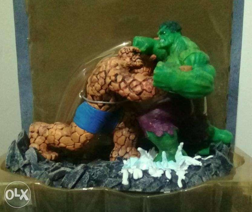 Masterworks The Hulk vs The Thing Marvel Legends w FREE Comic Book (Category: Figurines & Statues) located in Imus. Submitted by mnxtoyhouse (Listing ID 238534685, Image 2). Description: Marvel Masterworks - The Hulk vs The Thing (Marvel Legends) Comes with Diorama and FREE Comic Book PRICE: P1.8K BRAND: ToyBiz CONDITION: Back In Box (BIB), Slightly damaged box but figures are in Very Fine conditon SIZE: The Hulk is 4.5 inches tall; The Thing is 