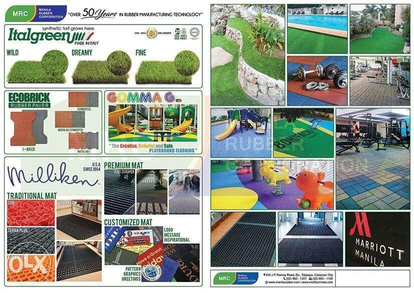 rubber flooring mat artificial grass epdm oval track doormat nosing