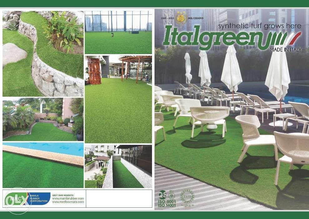 artificial grass turf fake grass (Category: Pest Control) located in Caloocan City. Submitted by mrccorp (Listing ID 238540754, Image 2). Description: Italgreen Artificial Grass (Made in Italy) We offer artificial grass with different thickness /pile height. From residential and commercial landscaping to sports fields and golf courses, we have products for a wide range of turf applications. Features: - Can be played on at all times - Retain its c