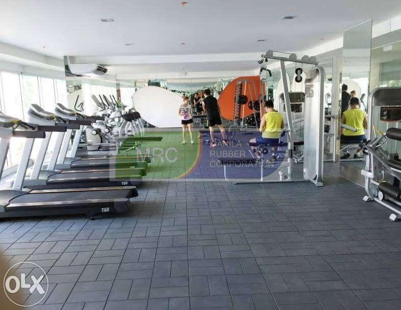 fitness gym rubber flooring rubber mat (Category: Exercise Mats) located in Caloocan City. Submitted by mrccorp (Listing ID 238540799, Image 2). Description: Rubber flooring for gym applications can help provide enhanced levels of comfort and traction for high intensity workouts. The most important reason for using gym rubber flooring is for floor protection. Both the existing surfaces of your workout area and the equipment need to be protected. 