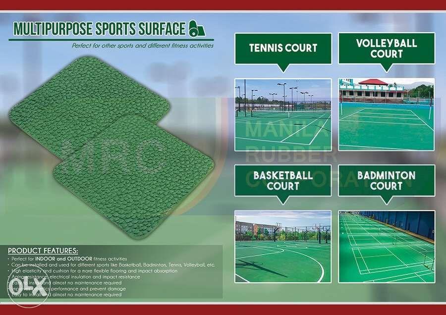 multipurpose sports rubber flooring basketball tennis badminton ...