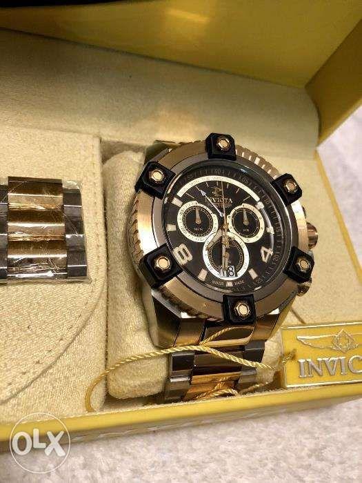 Invicta 0337 Reserve 63mm Mens Watch Chrono SS Swiss made