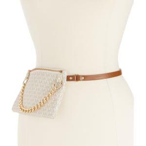 Michael Kors Fanny Pack Belt Bag MK Logo Vanilla/Gold, Women's Fashion,  Bags & Wallets, Cross-body Bags on Carousell