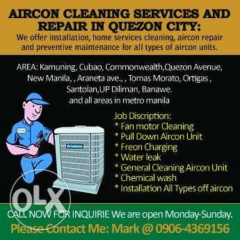 Aircon Cleaning Repair installation Maintenance Services