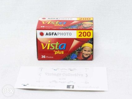 Agfa Vista Plus 200 35mm film 36 shots