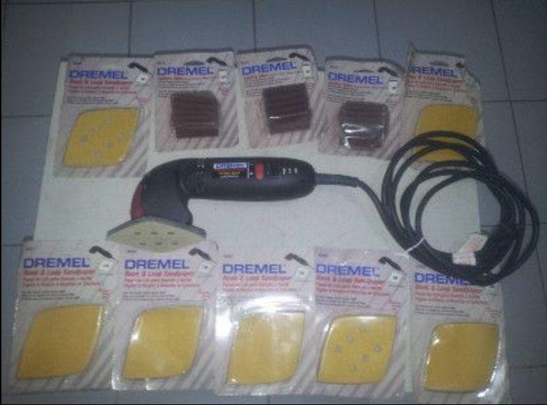 Dremel Model 6000 Contour Sander (Category: Cleaning Tools & Supplies) located in Valencia. Submitted by mikeandcrislyn.renner (Listing ID 238548468, Image 3). Description: > with Assorted sandpaper and grits > 120VAC only - sold in USA, used very little > variable speed , 4000 to 8500 strokes per minute > Price includes shipping by LBC > Send your payments at Palawan Pawnshop, LBC.