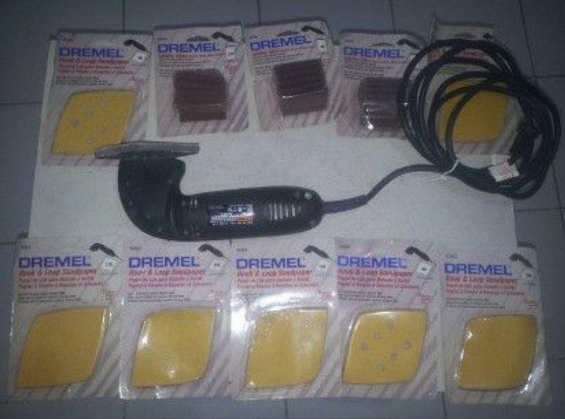 Dremel Model 6000 Contour Sander (Category: Cleaning Tools & Supplies) located in Valencia. Submitted by mikeandcrislyn.renner (Listing ID 238548468, Image 2). Description: > with Assorted sandpaper and grits > 120VAC only - sold in USA, used very little > variable speed , 4000 to 8500 strokes per minute > Price includes shipping by LBC > Send your payments at Palawan Pawnshop, LBC.