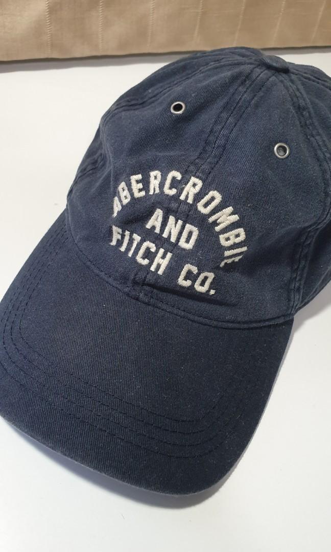 Abercrombie and Fitch Baseball Cap in Navy, Men's Fashion, Watches ...