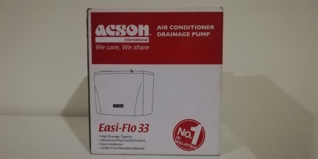 Acson Aircond Water Pump (EasiFlo 33), TV & Home Appliances, Kitchen