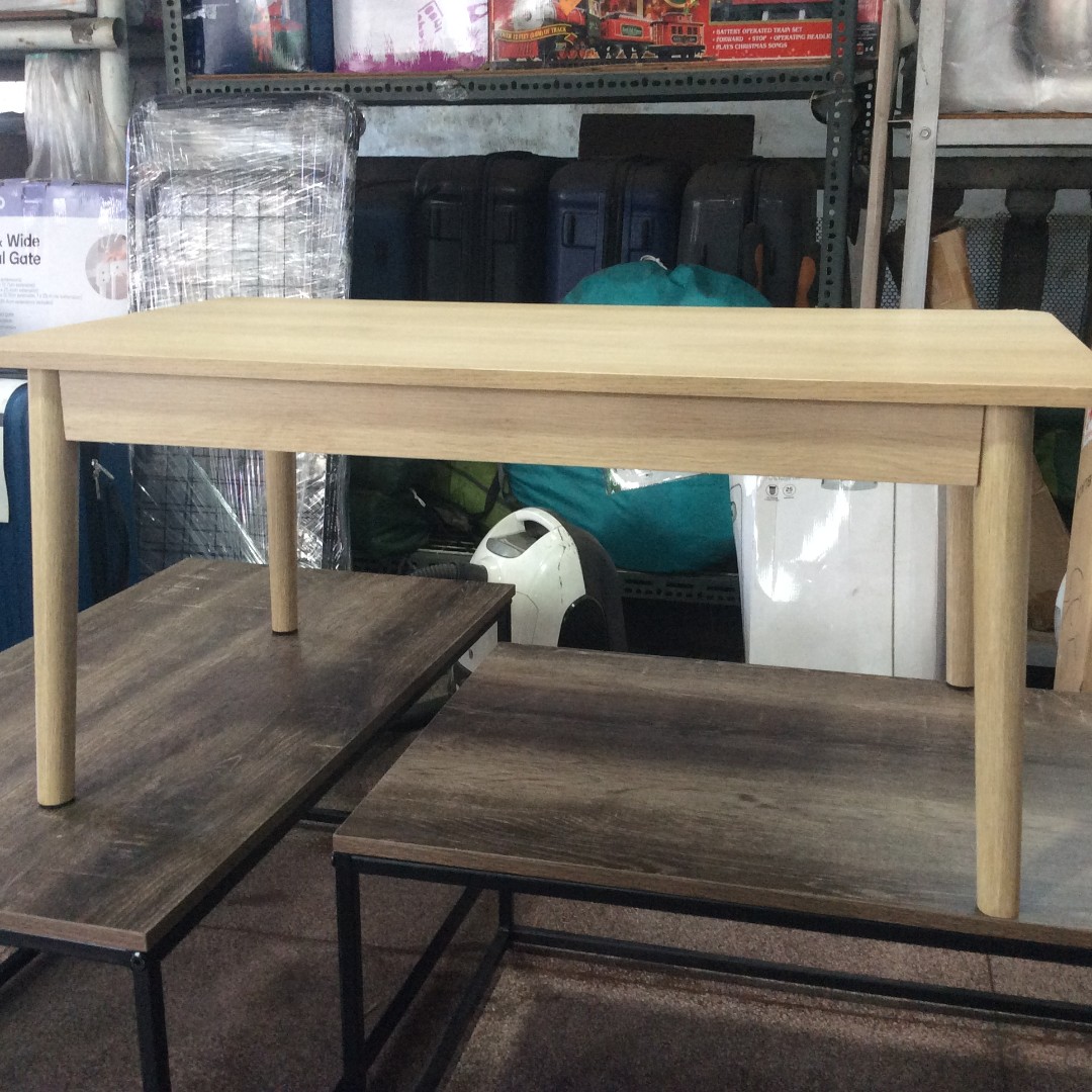 Anko Wood Oak Triangle Coffee Table, Furniture & Home Living, Furniture