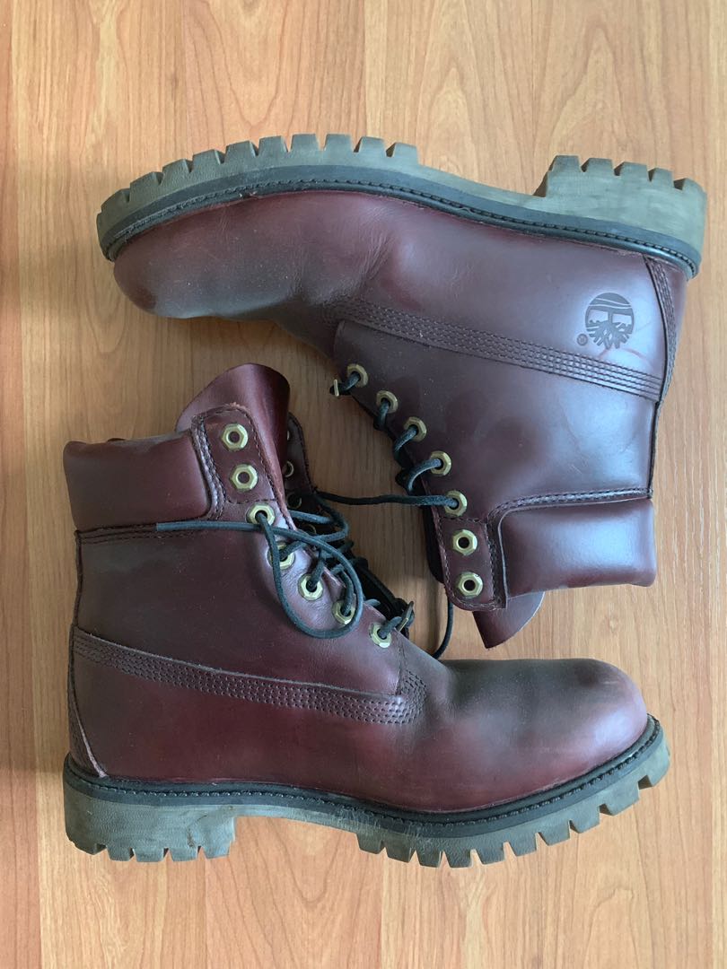 oxblood timberlands