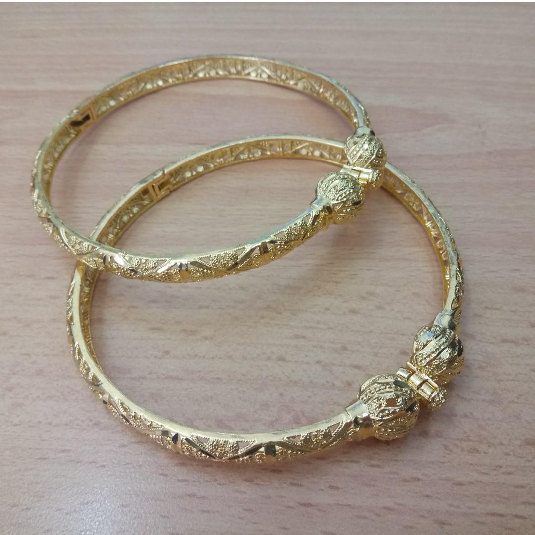 Bangle Kaki Emas Tradisional Klasik Women S Fashion Jewellery On Carousell