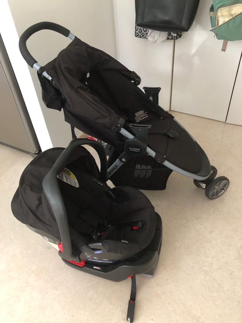 pram with car seat and isofix
