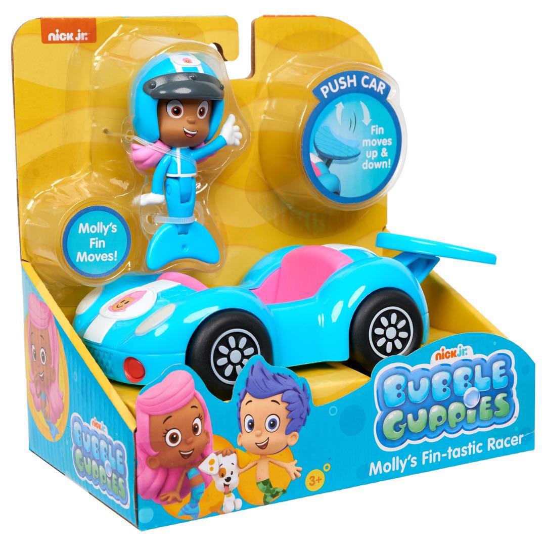 Bubble Guppies Molly’s Fin-tastic Racer Nick Jr Push Car & Figure 