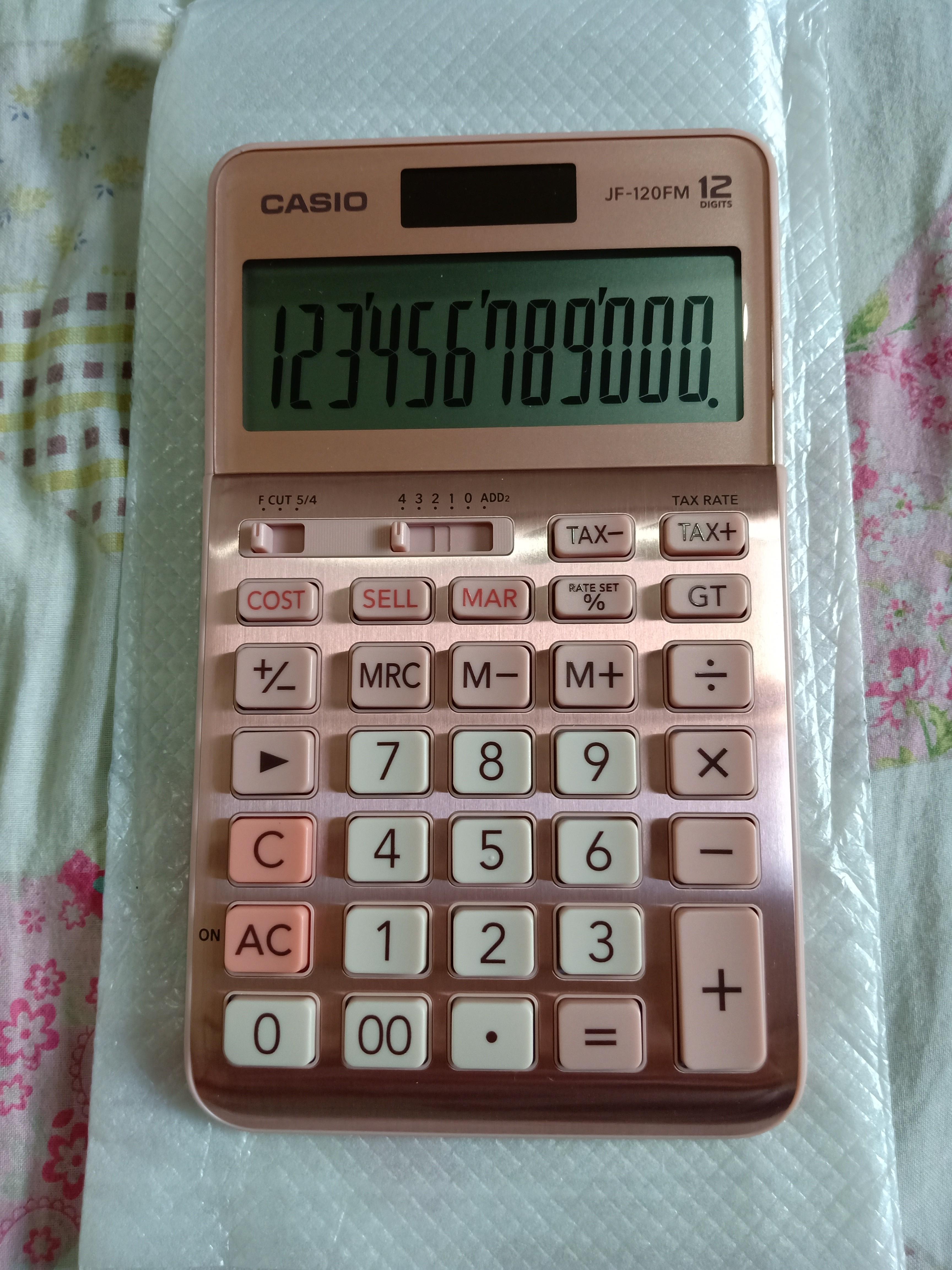 rose gold calculator casio
