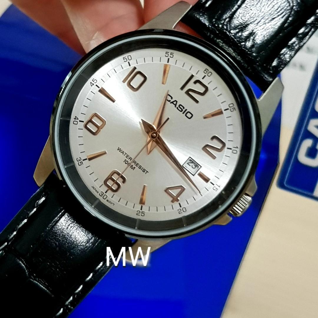 Casio MTP 1344AL 7A2 Mens Collection Silver Dial Silver Watch With