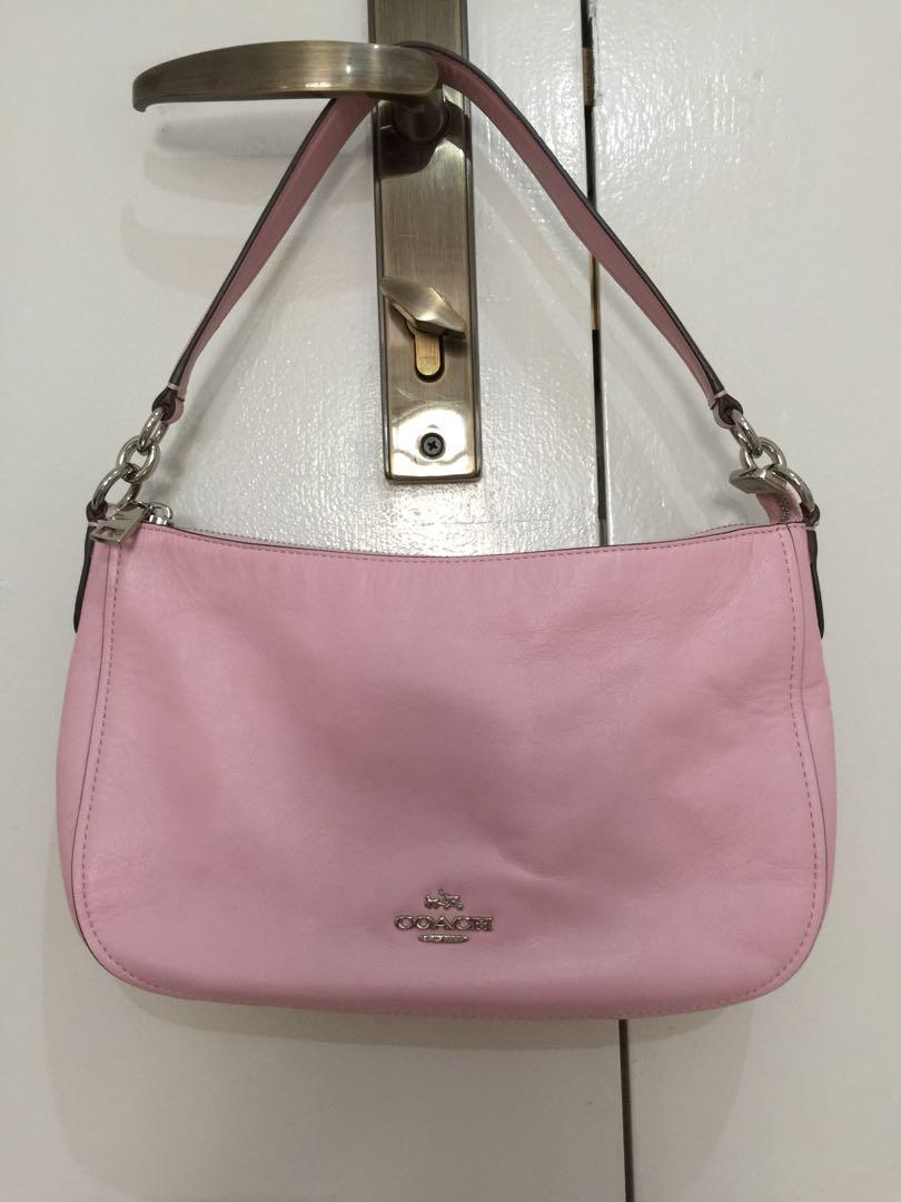 small pink coach purse