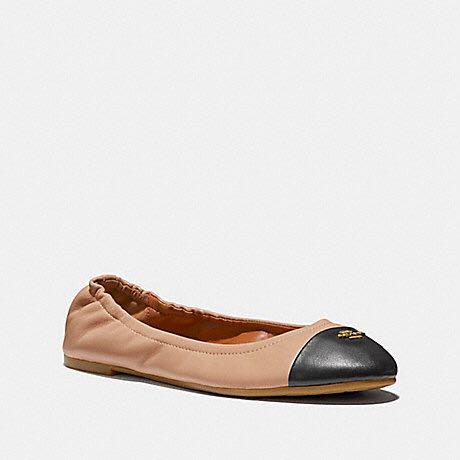 coach signature flats