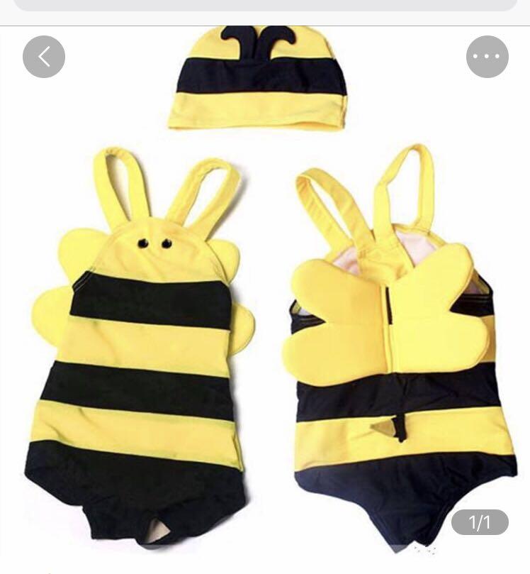 bumble bee swimsuit baby