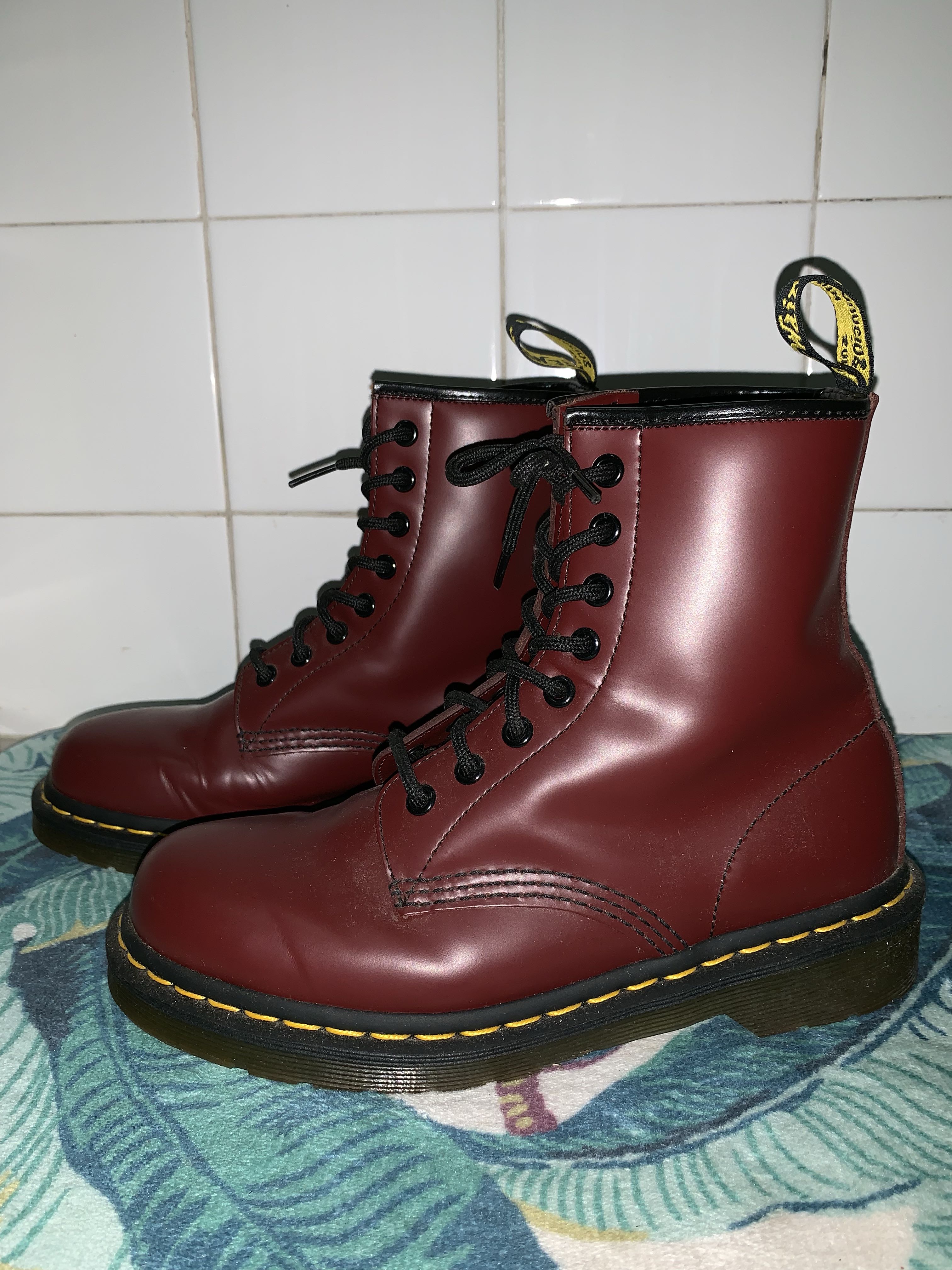 Cherry red shop boots womens