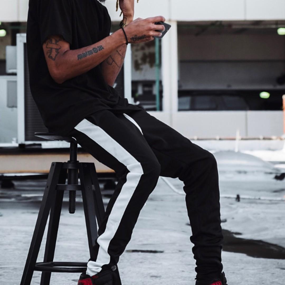 EPTM BLACK WHITE Techno Track Pants