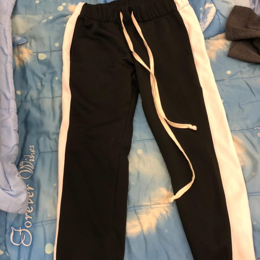 eptm track pants black white