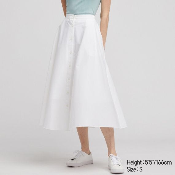 front button circular skirt