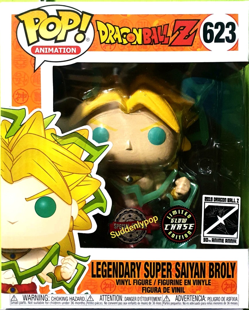 broly funko pop glow in the dark