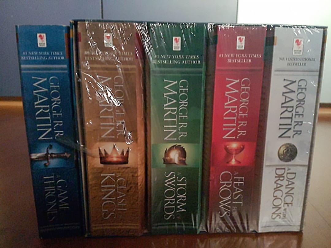 Game Of Thrones 5 Books Box Set George R R Martin Books Stationery Fiction On Carousell