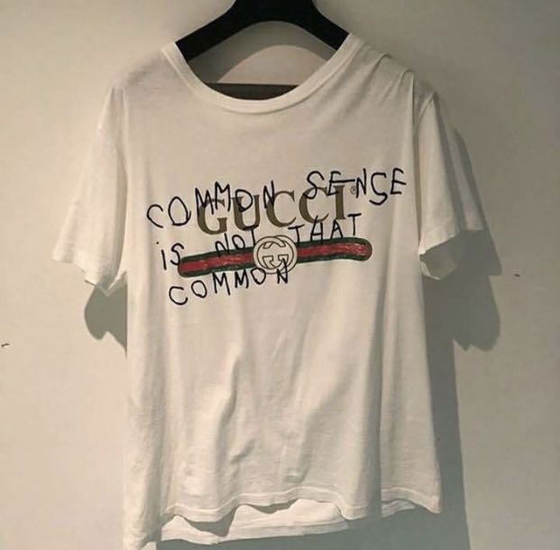 gucci common sense parody tee