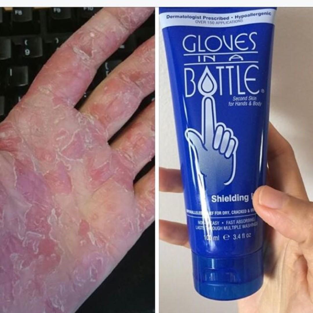 gloves in a bottle for face